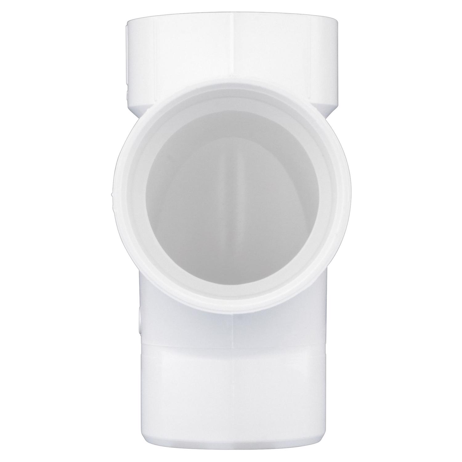 Charlotte Pipe Schedule 40 3 in. Hub X 3 in. D Hub PVC Sanitary Tee 1 pk - Jamoozus