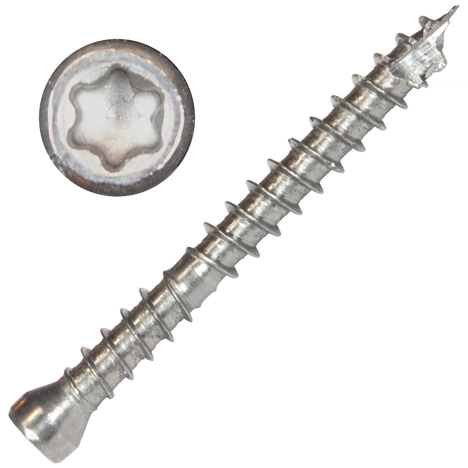Screw Products PICO No. 8 X 1-5/8 in. L Star Wood Screws 1 lb 187 pk - Jamoozus