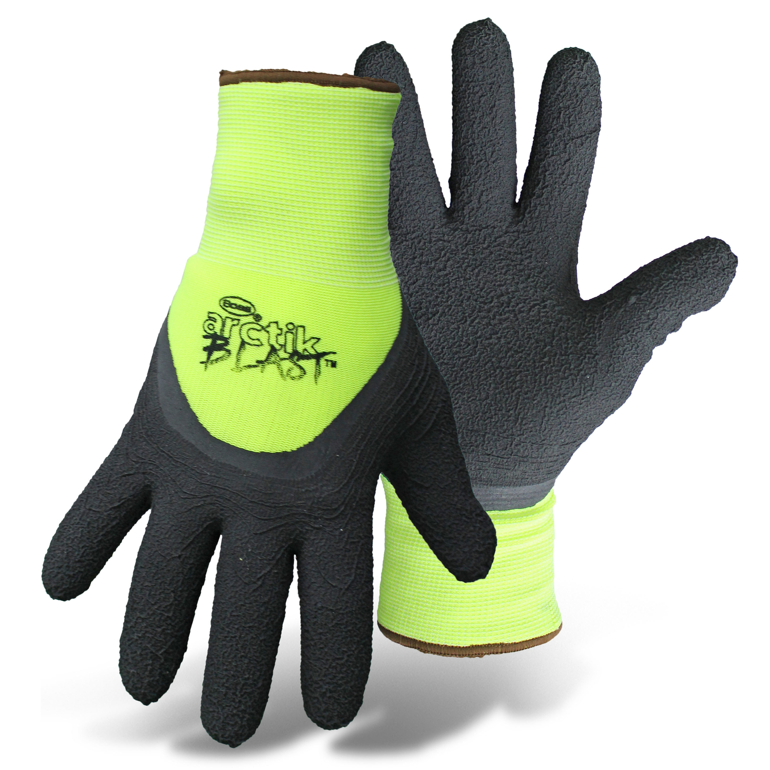 Boss Arctik Blast Men's Indoor/Outdoor Hi-Viz Gloves Green XL 1 pair - Jamoozus