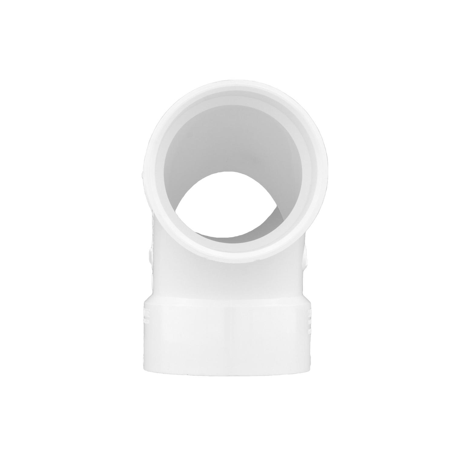 Charlotte Pipe Schedule 40 1-1/2 in. Hub X 1-1/2 in. D Hub PVC Double Bend Elbow 1 pk - Jamoozus