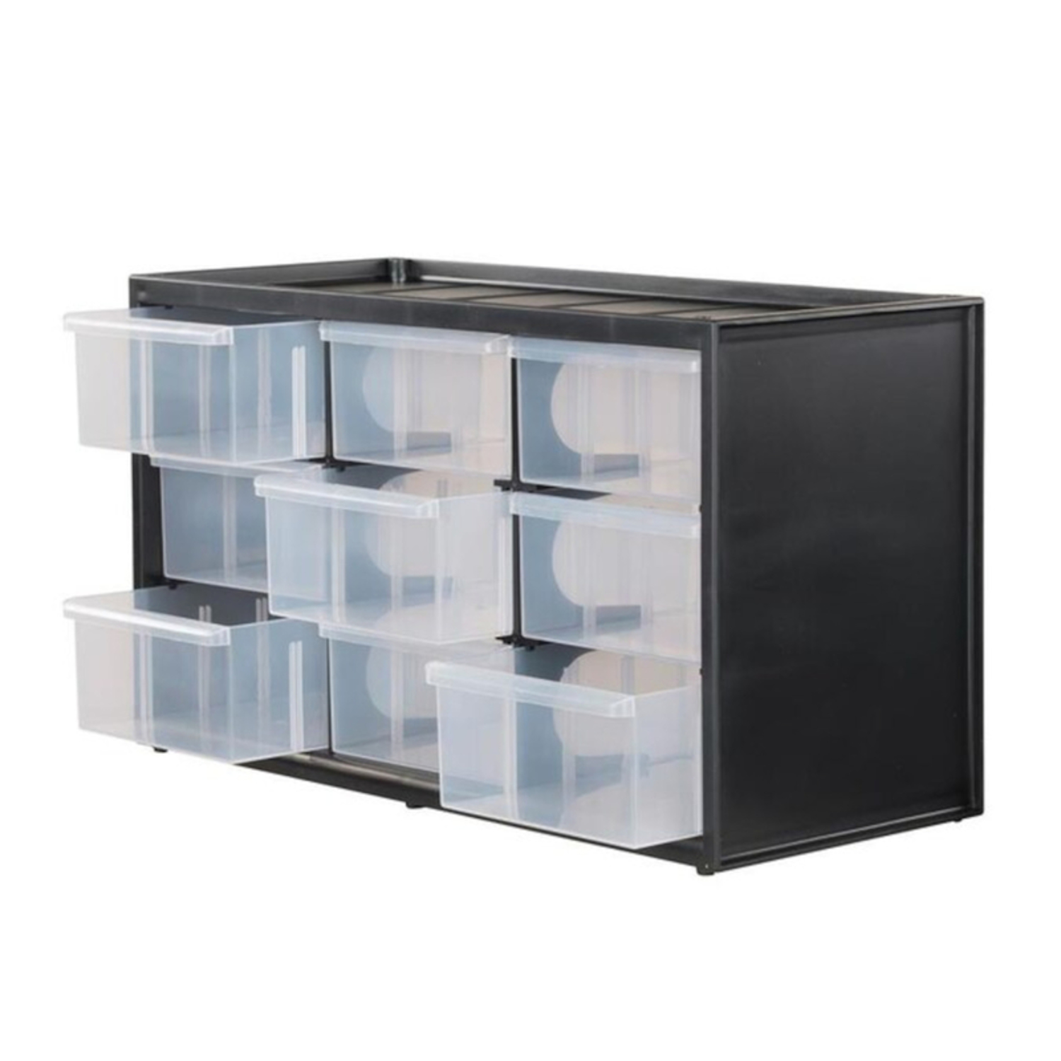 Stanley 14.25 in. W X 8.25 in. H X 6 in. D Storage Organizer Polypropylene 9 compartments Black/Clea - Jamoozus