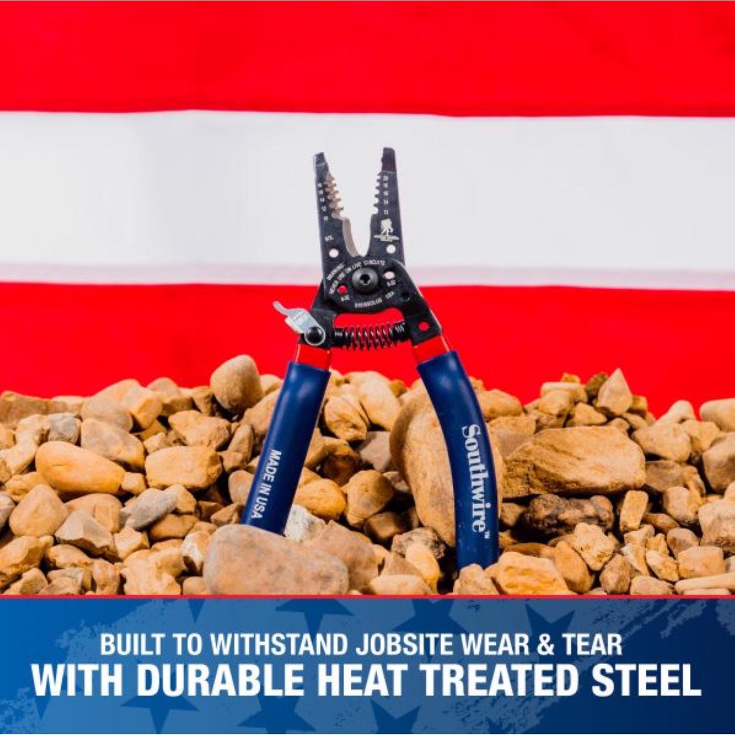 Southwire Wounded Warrior Project 10-18 Solid and 12-20 Stranded AWG Wire Stripper - Jamoozus