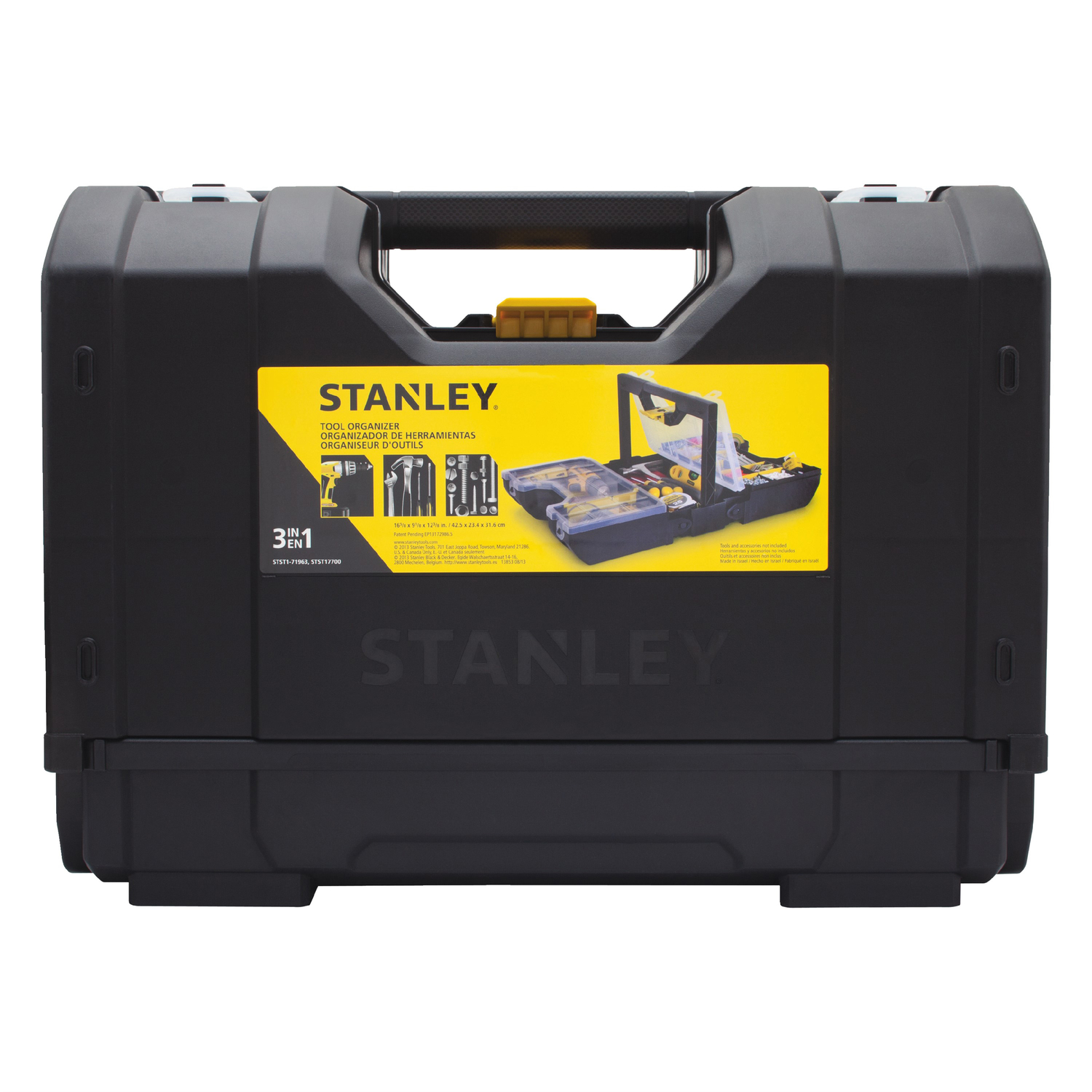 Stanley 16.8 in. Tool Box Organizer Yellow/Black - Jamoozus