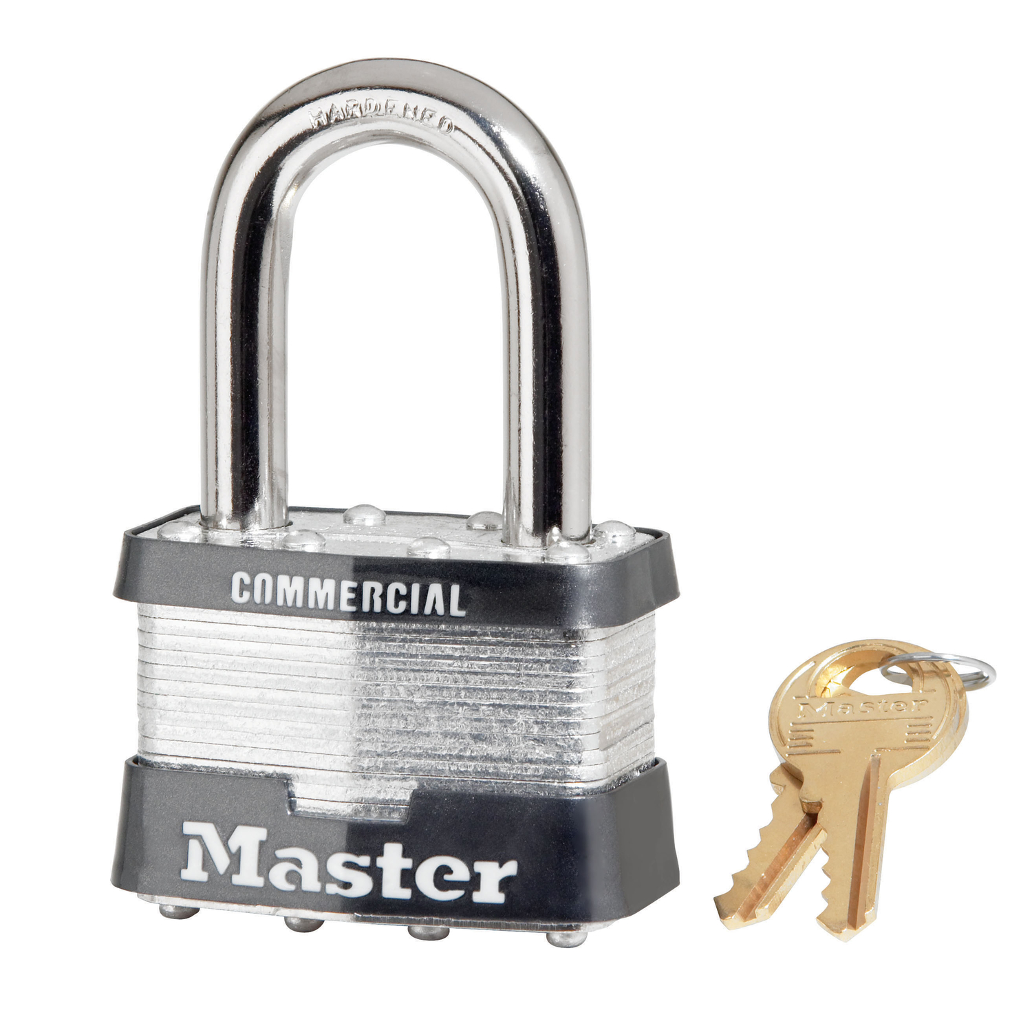 Master Lock 3-4/5 in. H X 2-2/7 in. W X 14/9 in. L Steel 4-Pin Cylinder Padlock Keyed Alike - Jamoozus