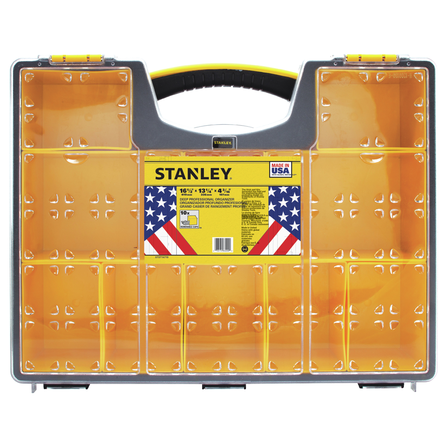 Stanley 16.5 in. Organizer Black/Yellow - Jamoozus