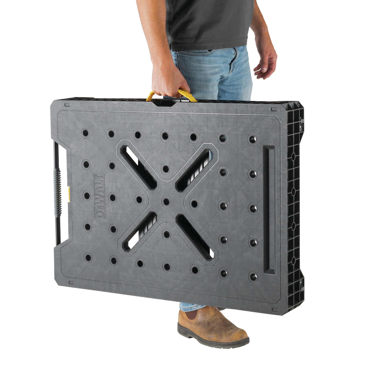 DeWalt 33 in. L X 23 in. W X 31 in. H Folding Workbench 1000 lb. cap. - Jamoozus