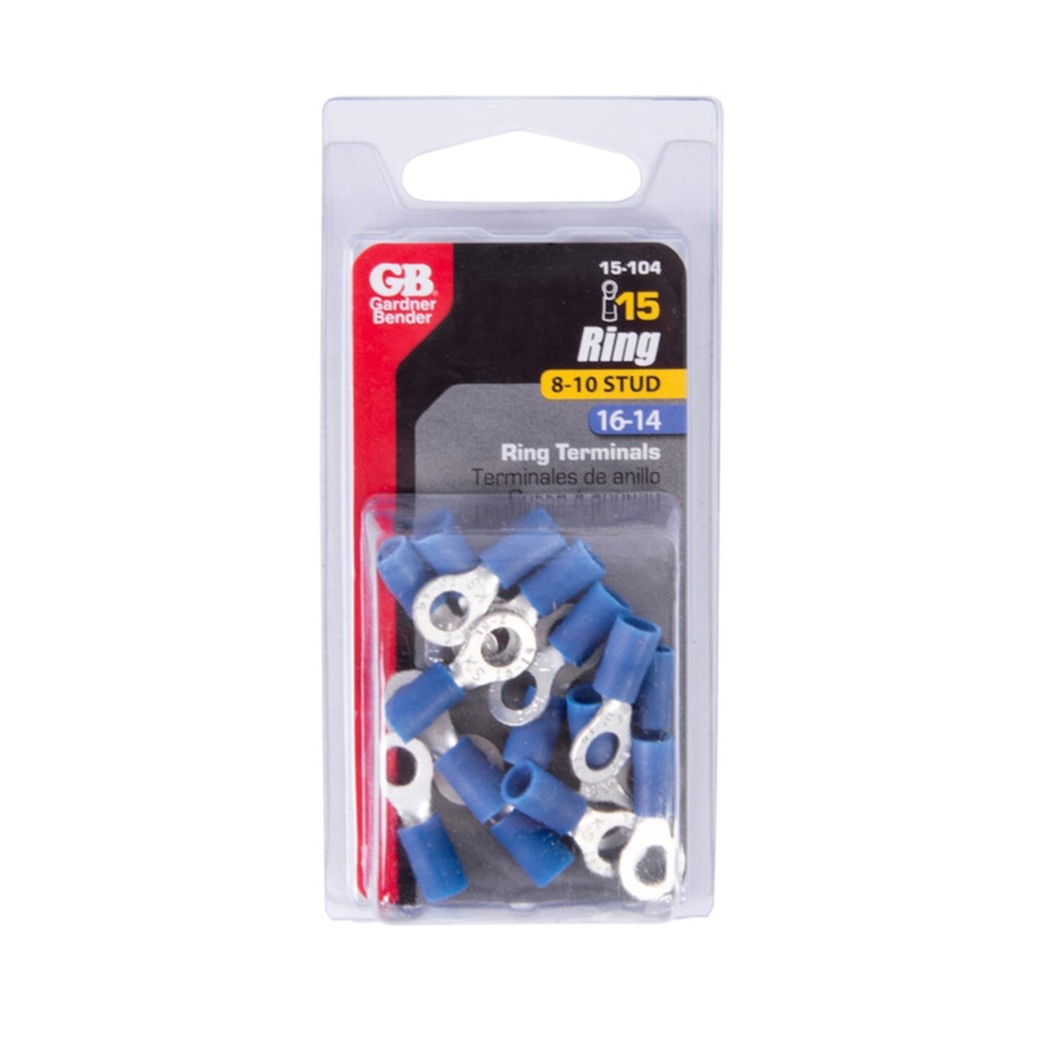 Gardner Bender 16 AWG Insulated Ring Terminal Blue 15 pk - Jamoozus