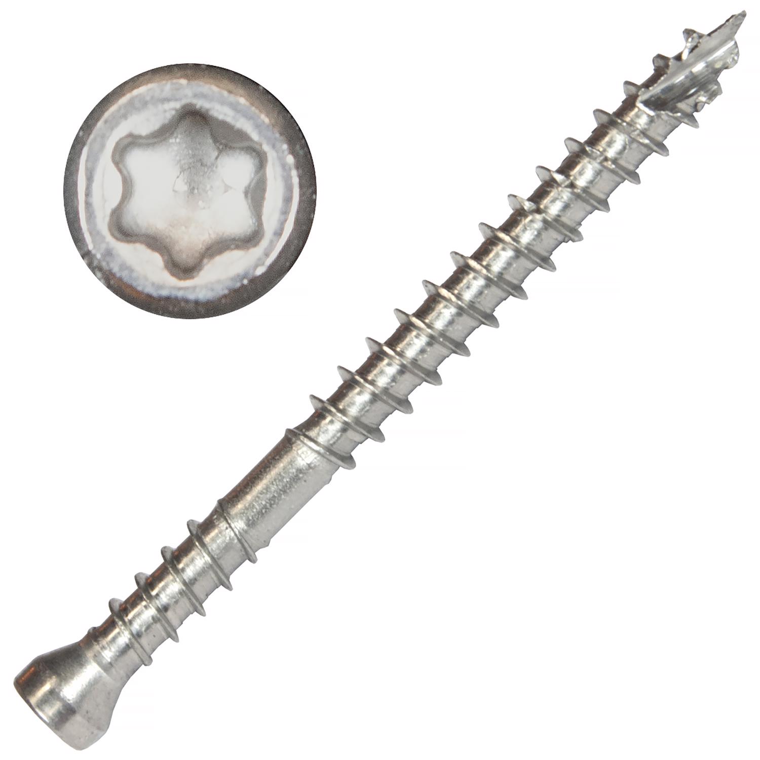 Screw Products PICO No. 8 X 2 in. L Star Wood Screws 1 lb 158 pk - Jamoozus