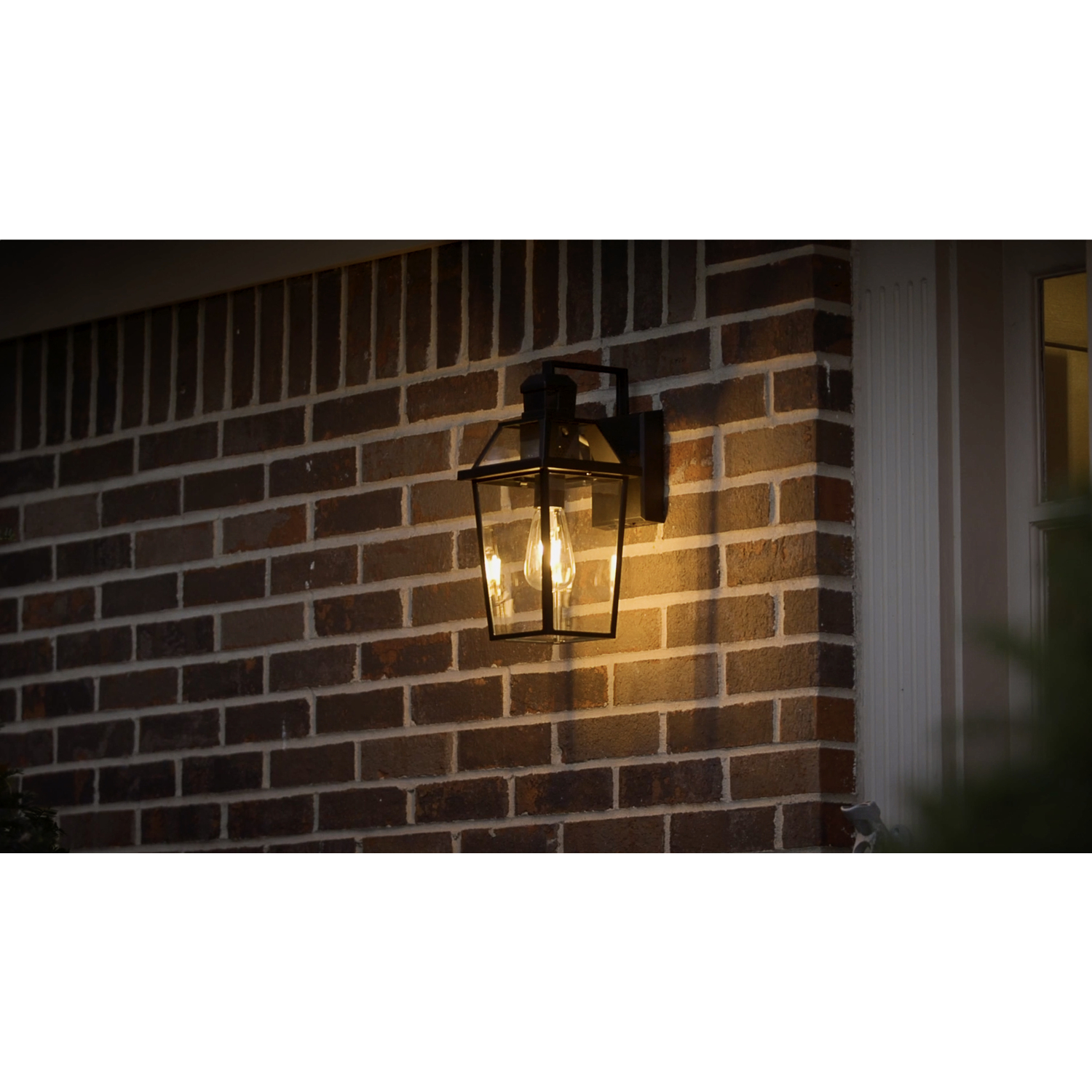 Heath Zenith HZconnect Black Motion-Sensing Incandescent Smart-Enabled Wall Lantern - Jamoozus