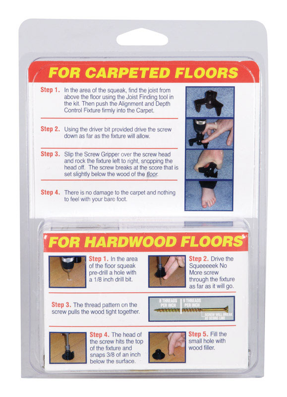 Squeeeeek No More No. 8 X 3 in. L Square Bugle Head Screw Kit 50 pk - Jamoozus