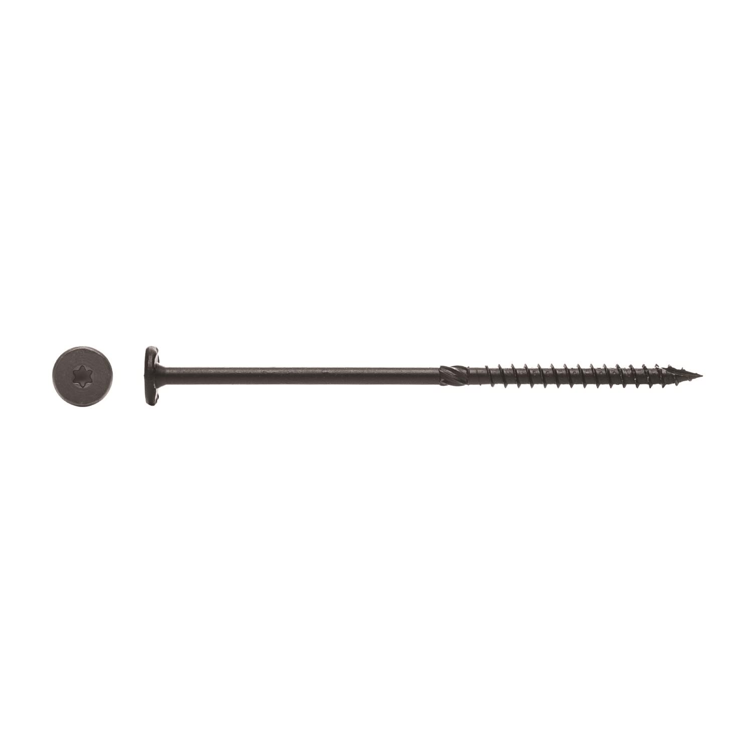 Big Timber No. 15 X 8 in. L Star Black Structural Wood Screws 250 pk - Jamoozus