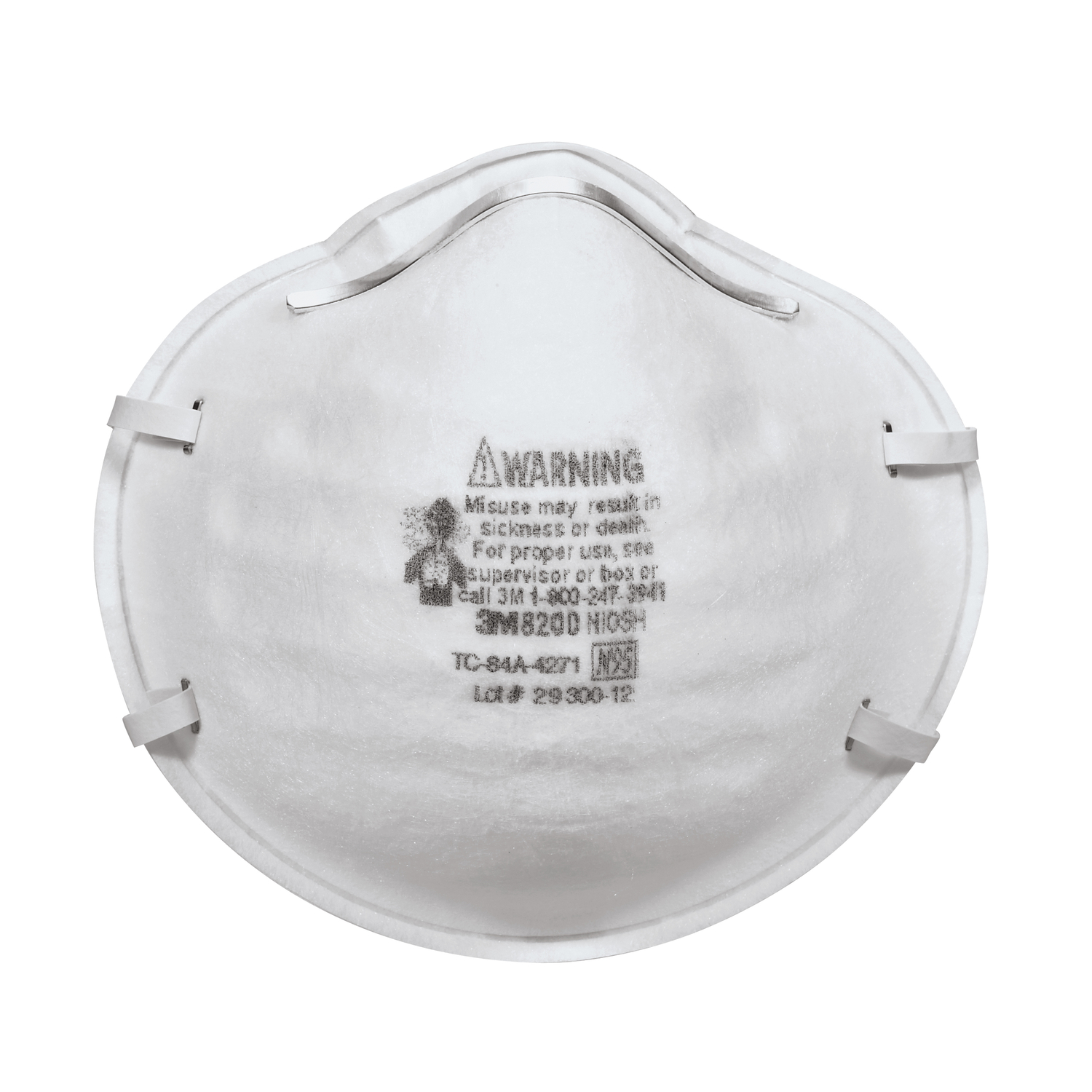 3M N95 Sanding and Fiberglass Cup Disposable Respirator 8200 White 3 pk - Jamoozus