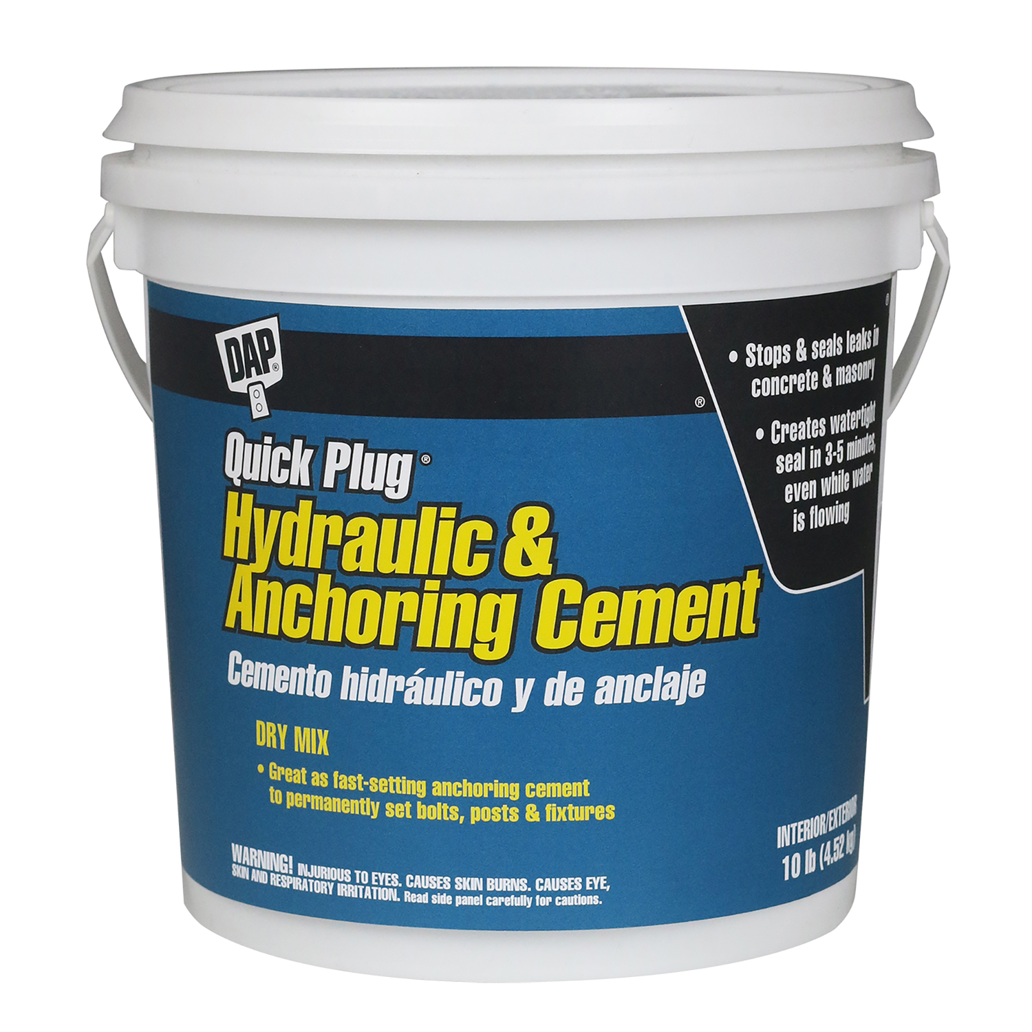 DAP Bondex Quick Plug Hydraulic & Anchoring Cement 10 lb Gray - Jamoozus