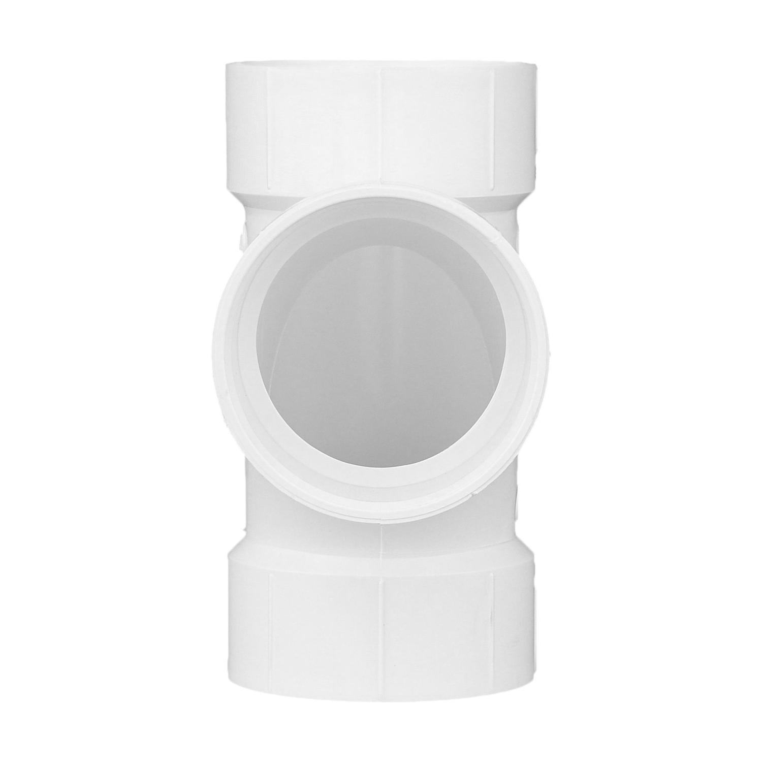 Charlotte Pipe 3 in. Hub X 3 in. D Hub PVC Sanitary Tee 1 pk - Jamoozus