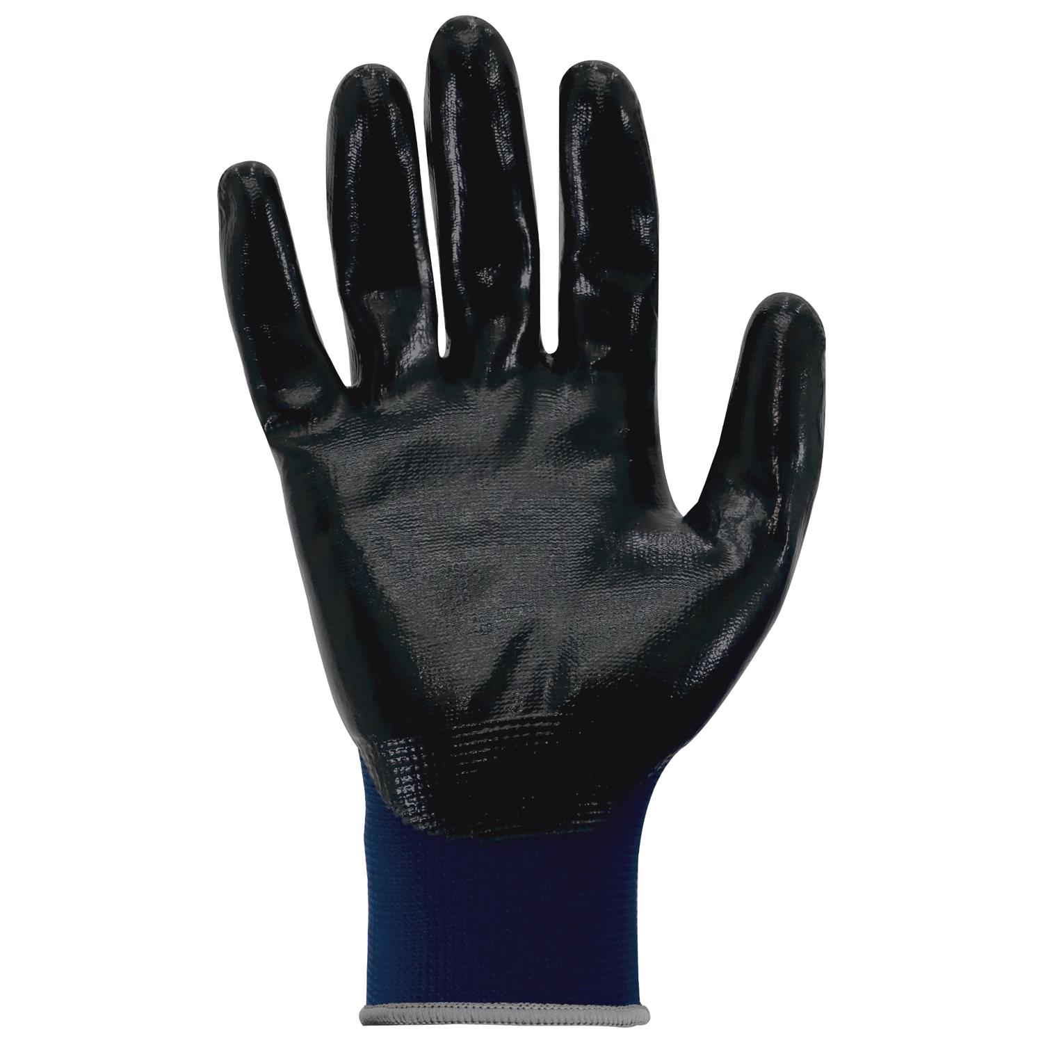 General Electric Unisex Dipped Gloves Black/Blue L 1 pair - Jamoozus