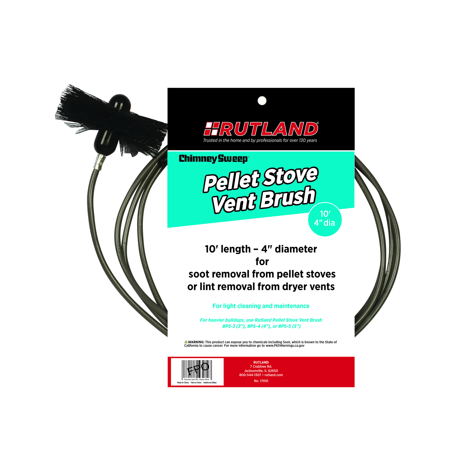 Rutland Round Poly Stove Brush - Jamoozus