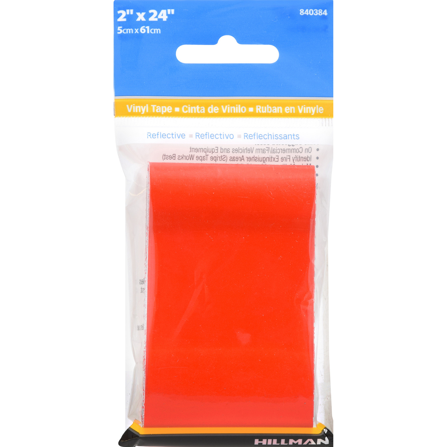 HILLMAN 2 in. W X 24 in. L Red Reflective Safety Tape 1 pk - Jamoozus