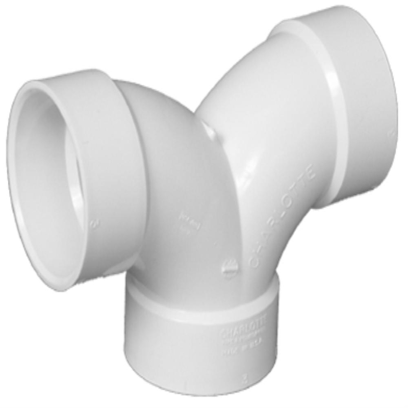 Charlotte Pipe Schedule 40 2 in. Hub X 2 in. D Hub PVC Double Bend Elbow 1 pk - Jamoozus