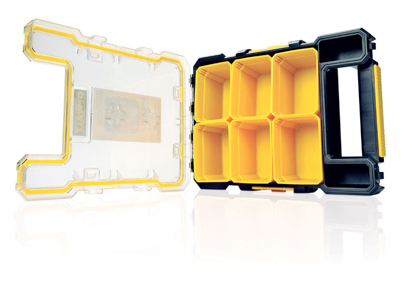 DeWalt 4.56 in. W X 13.66 in. H Storage Organizer Plastic 6 pocket Yellow - Jamoozus