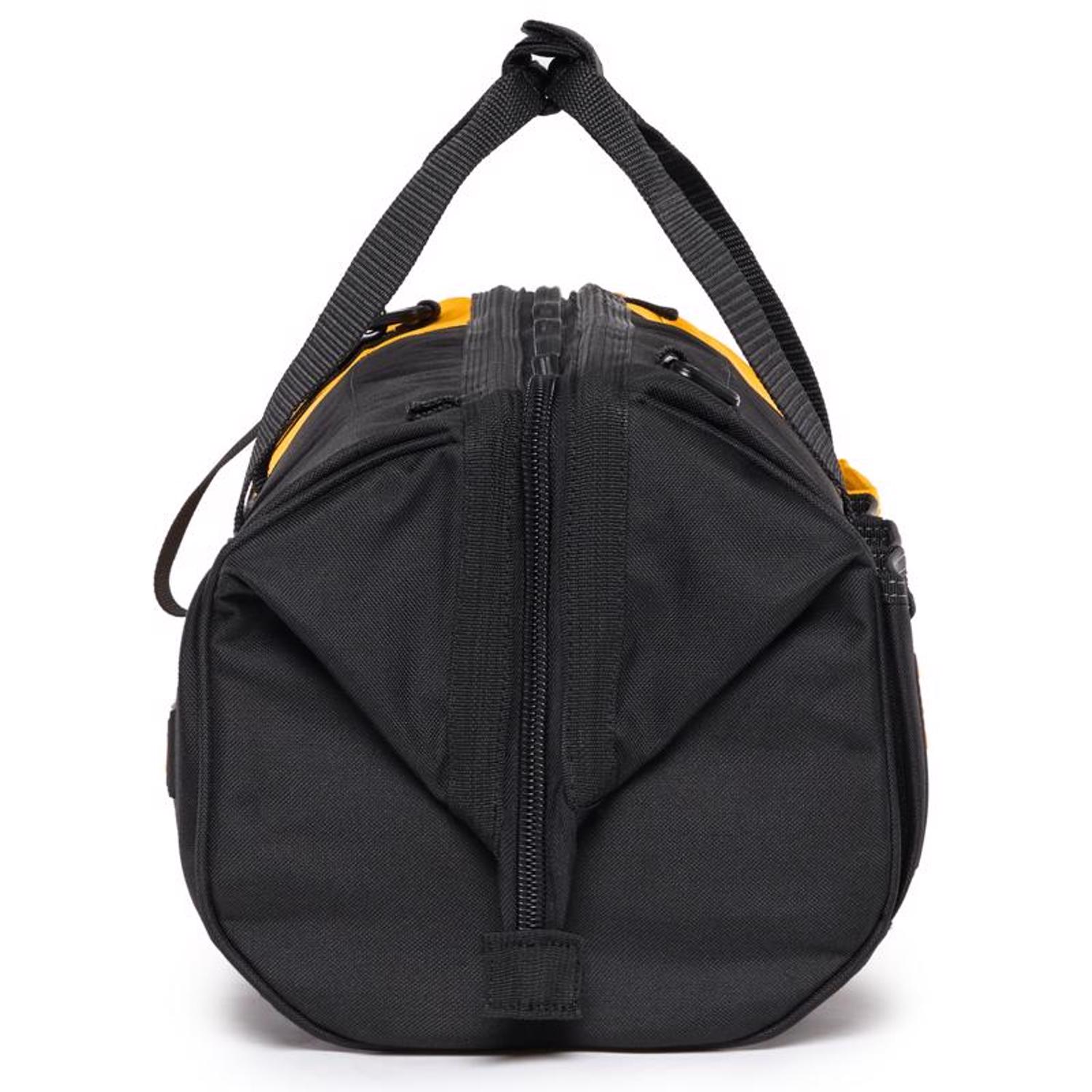 ToughBuilt 16 in. W X 10 in. H Polyester Massive Mouth Tool Bag 38 pocket Black/Gray/Orange 1 pc - Jamoozus