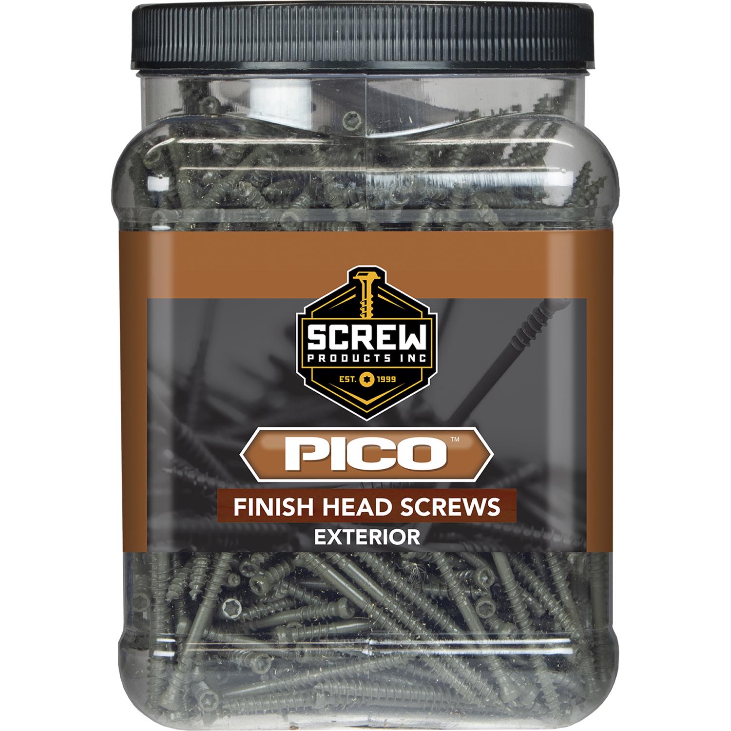 Screw Products PICO No. 8 X 2 in. L Star E-Coat Wood Screws 5 lb 820 pk - Jamoozus