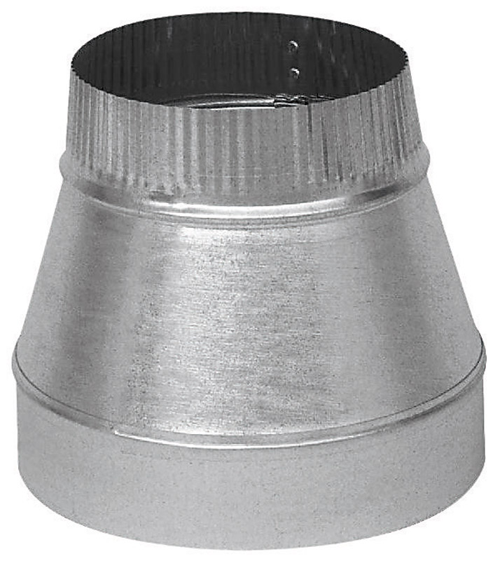 Imperial 7 in. D X 6 in. D Galvanized Steel Furnace Pipe Reducer - Jamoozus