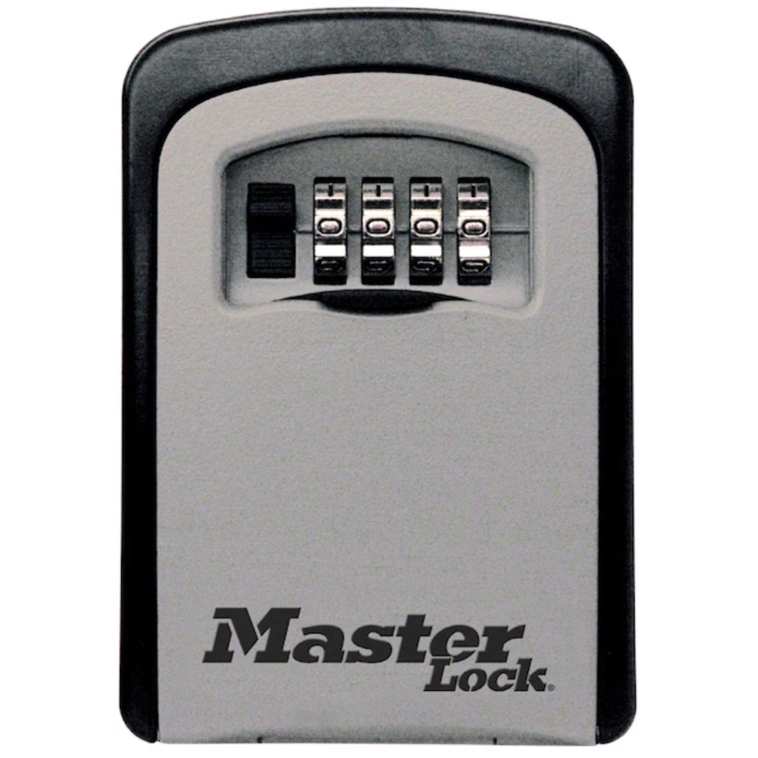 Master Lock .004 cu ft Combination Lock Gray Locked Key Storage - Jamoozus