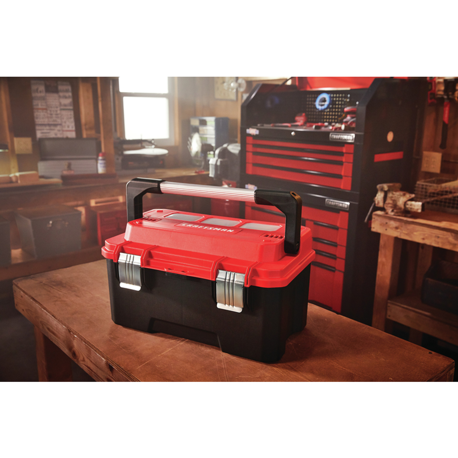Craftsman Pro 20 in. Cantilever Tool Box 1257 cu in Black/Red - Jamoozus