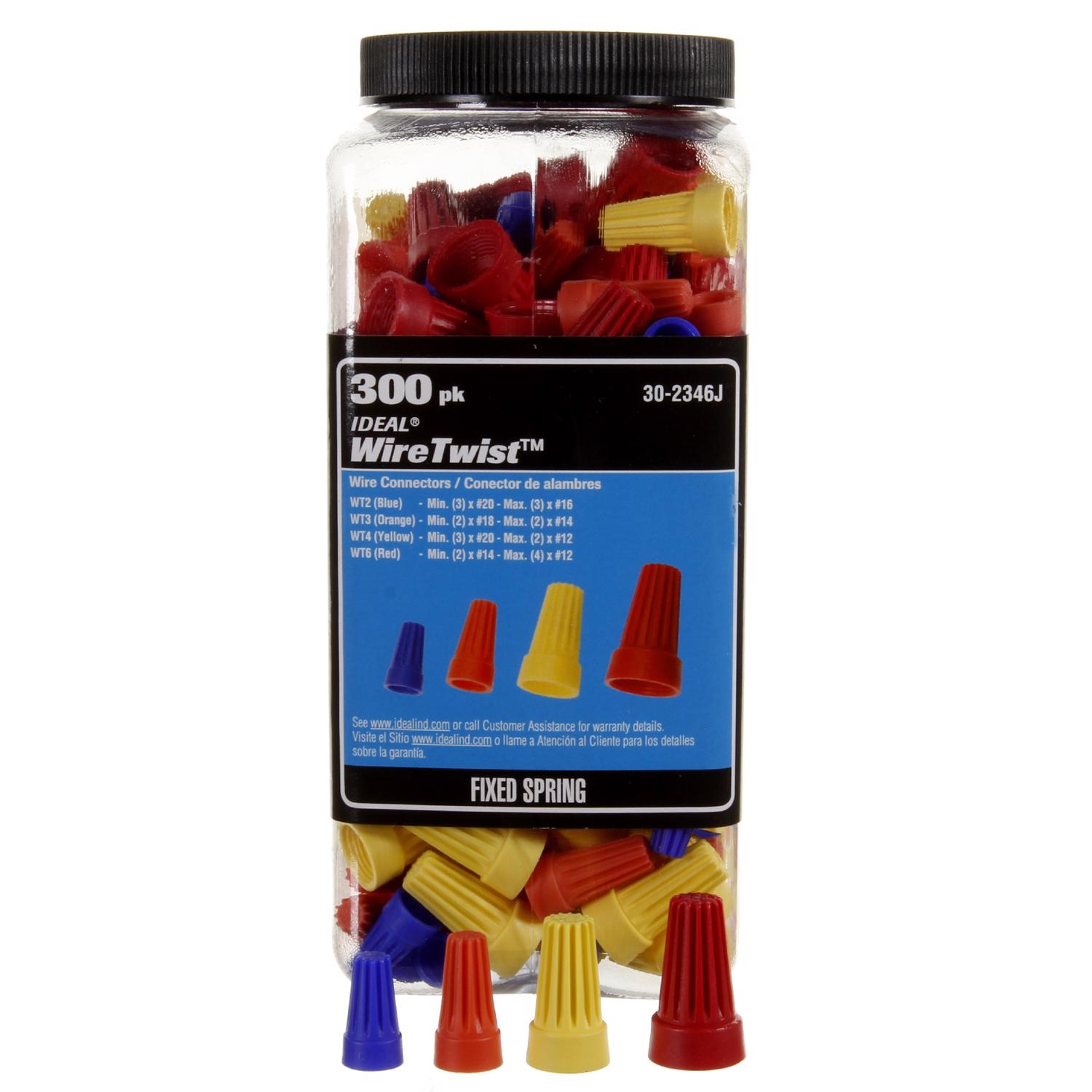 Ideal WireTwist Wire Connectors Assorted 300 pk - Jamoozus