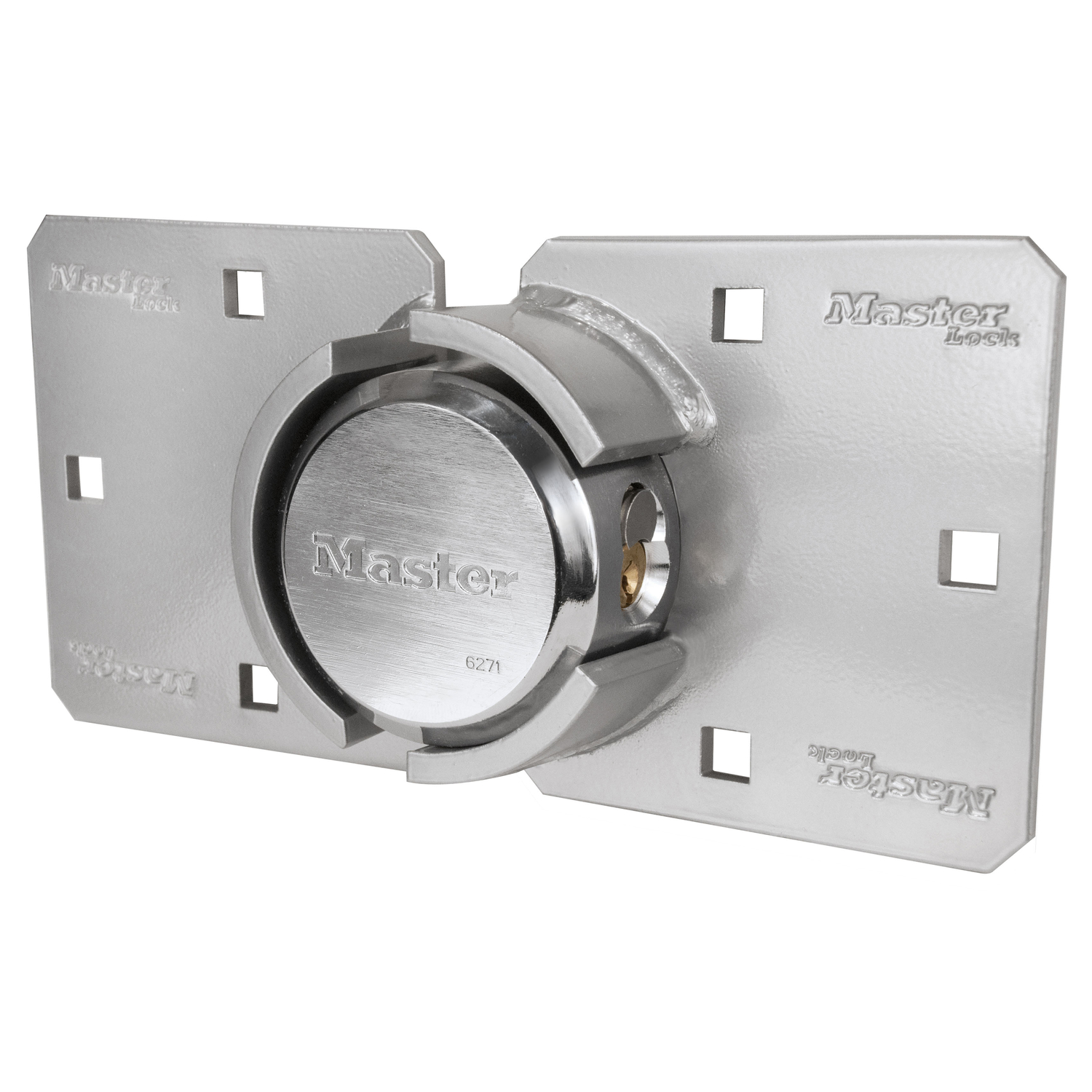 Master Lock 2 in. H X 4.85 in. W X 10 in. L Die-Cast Metal Pin Cylinder Hidden Shackle Padlock Keyed - Jamoozus