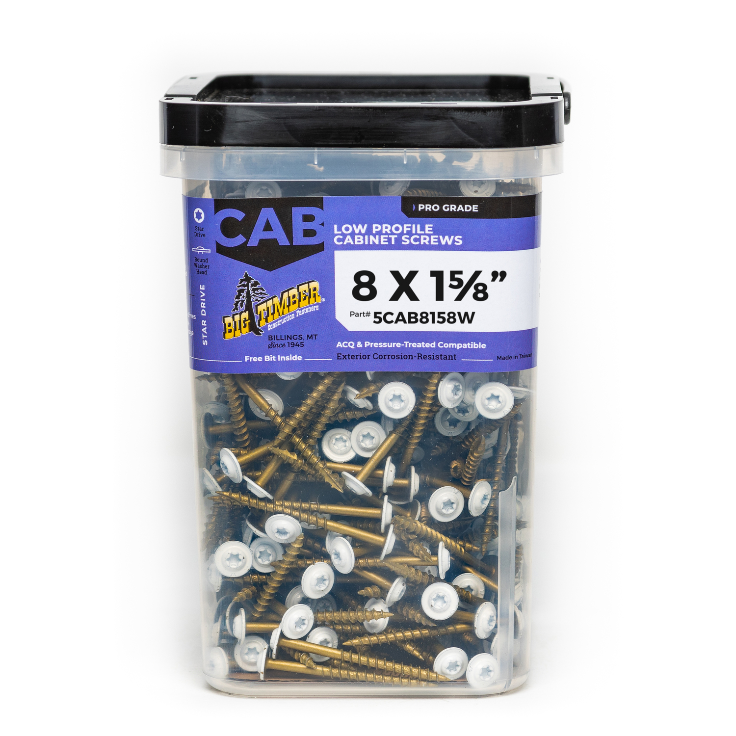 Big Timber No. 8 X 1-5/8 in. L Star Bronze Cabinet Screws 5 lb 865 pk - Jamoozus