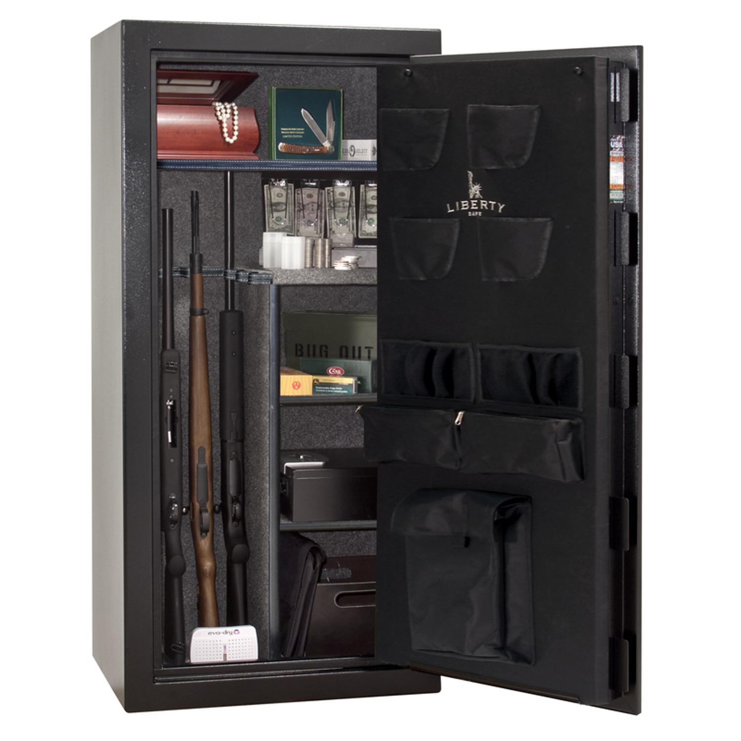 Liberty Safe Centurion 13.8 cu ft 24 Gun Electronic Lock Black/Gray Gun Safe - Jamoozus