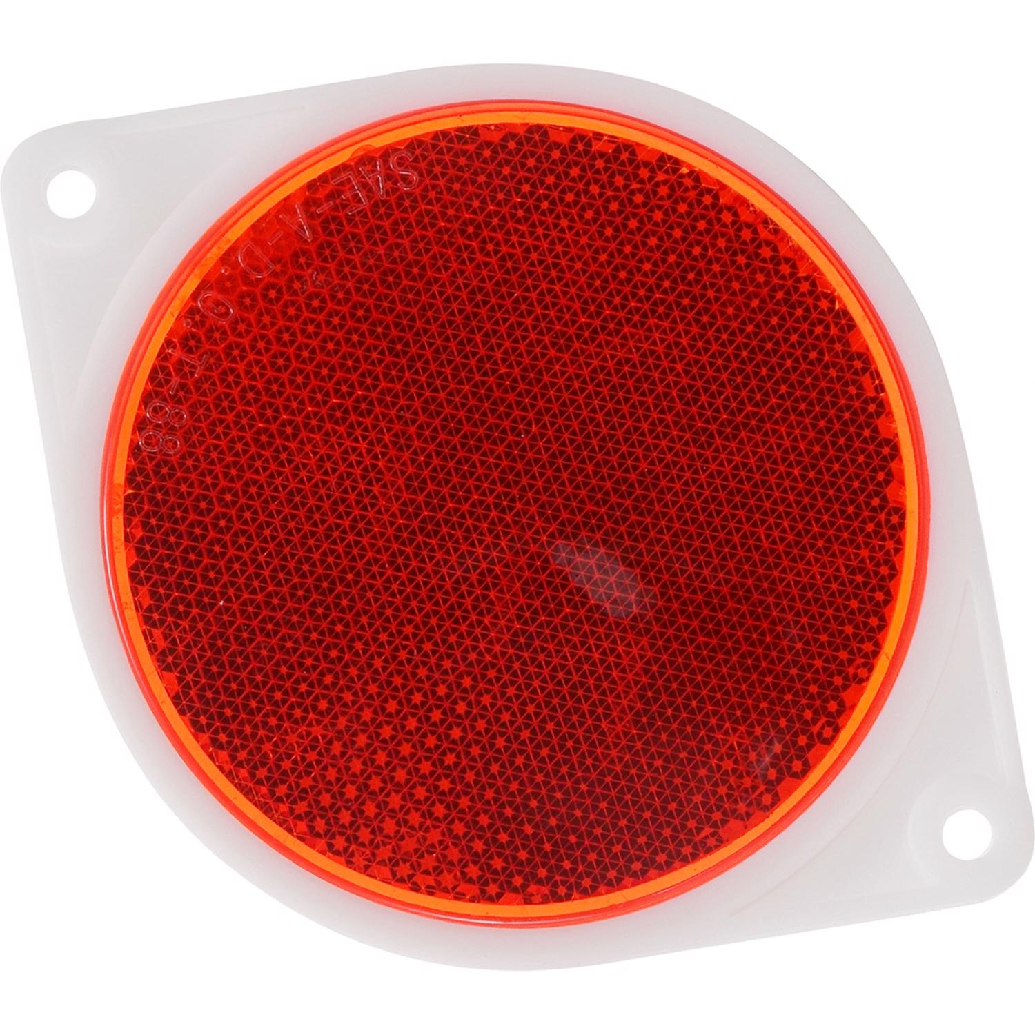 HILLMAN 3 in. Round Red Reflectors 2 pk - Jamoozus