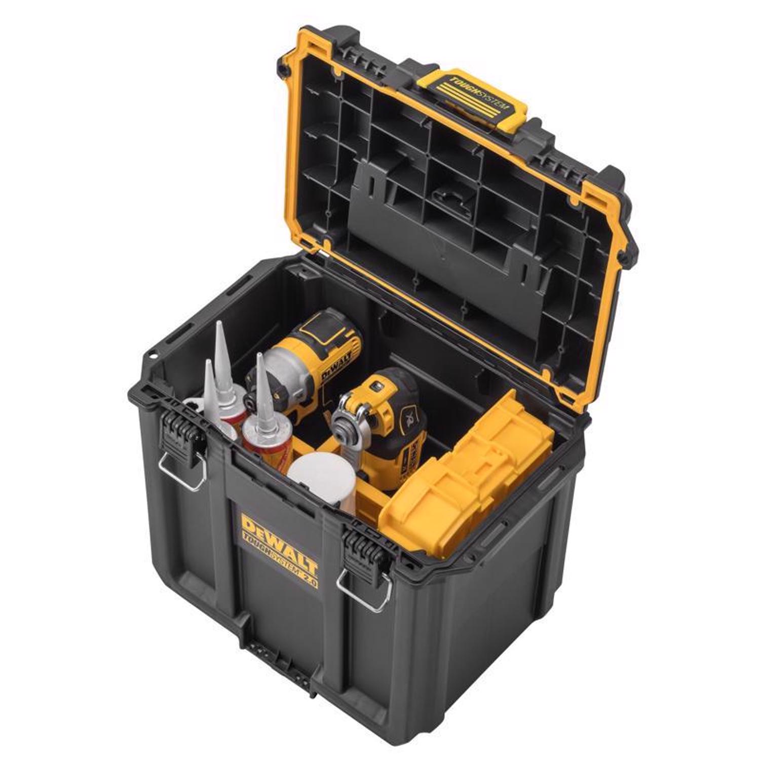 DeWalt ToughSystem 2.0 15.3 in. Deep Half Tool Box Black/Yellow - Jamoozus