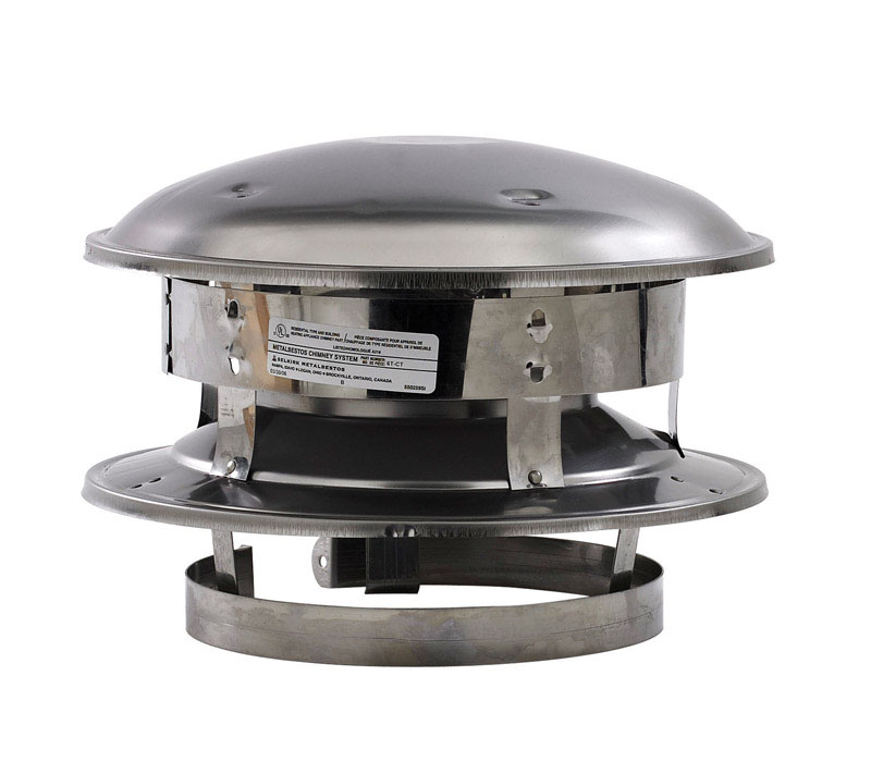 Selkirk 6 in. D Stainless Steel Round Top Dome - Jamoozus