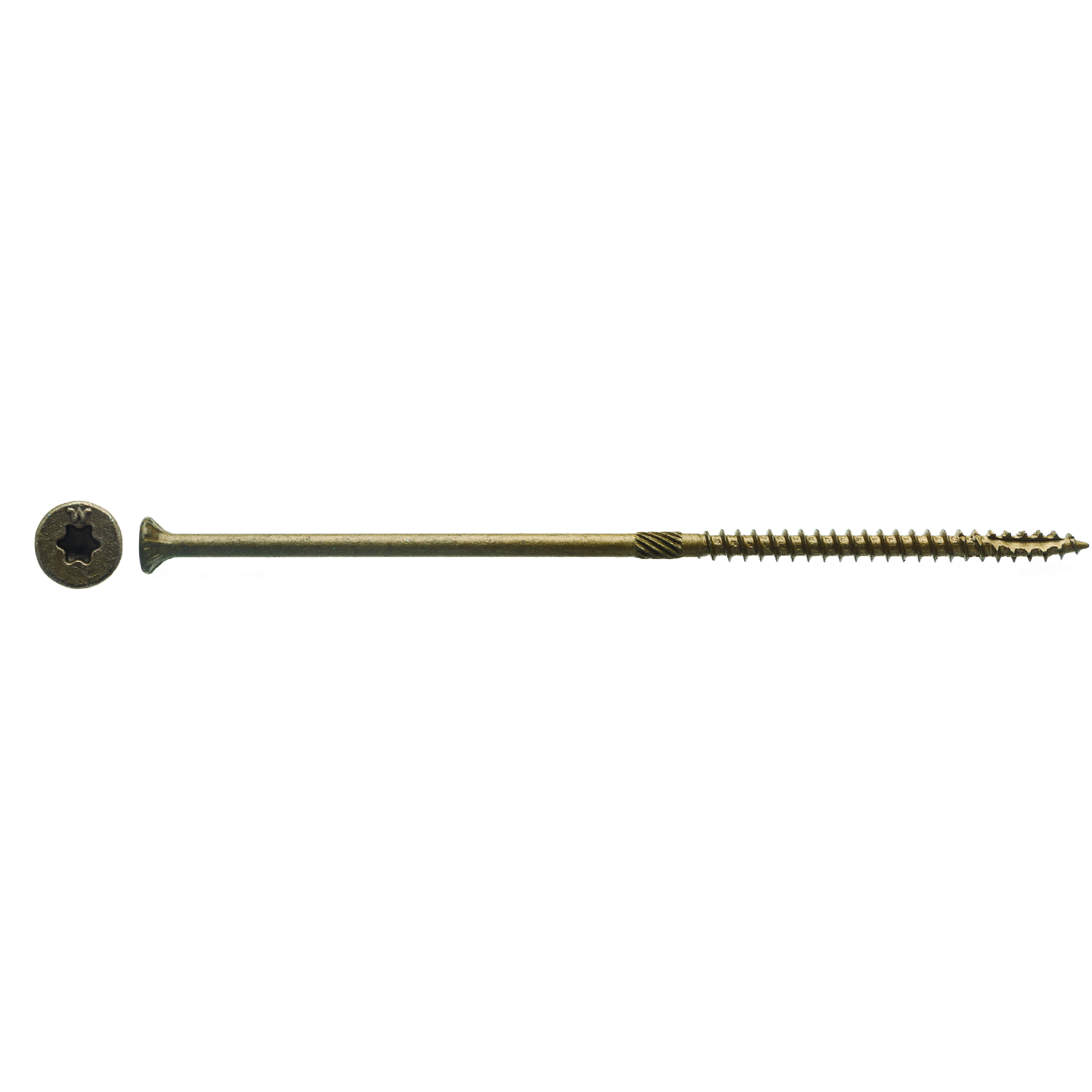 Big Timber No. 10 X 6 in. L Star Bronze Wood Screws 600 pk - Jamoozus