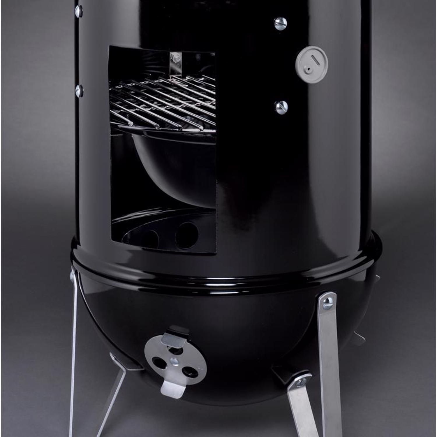 Weber Smokey Mountain Charcoal/Wood Bullet Smoker Black - Jamoozus
