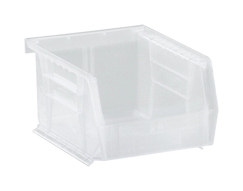 Quantum Storage 4-1/8 in. W X 3 in. H Storage Bin Plastic 1 compartments Clear - Jamoozus