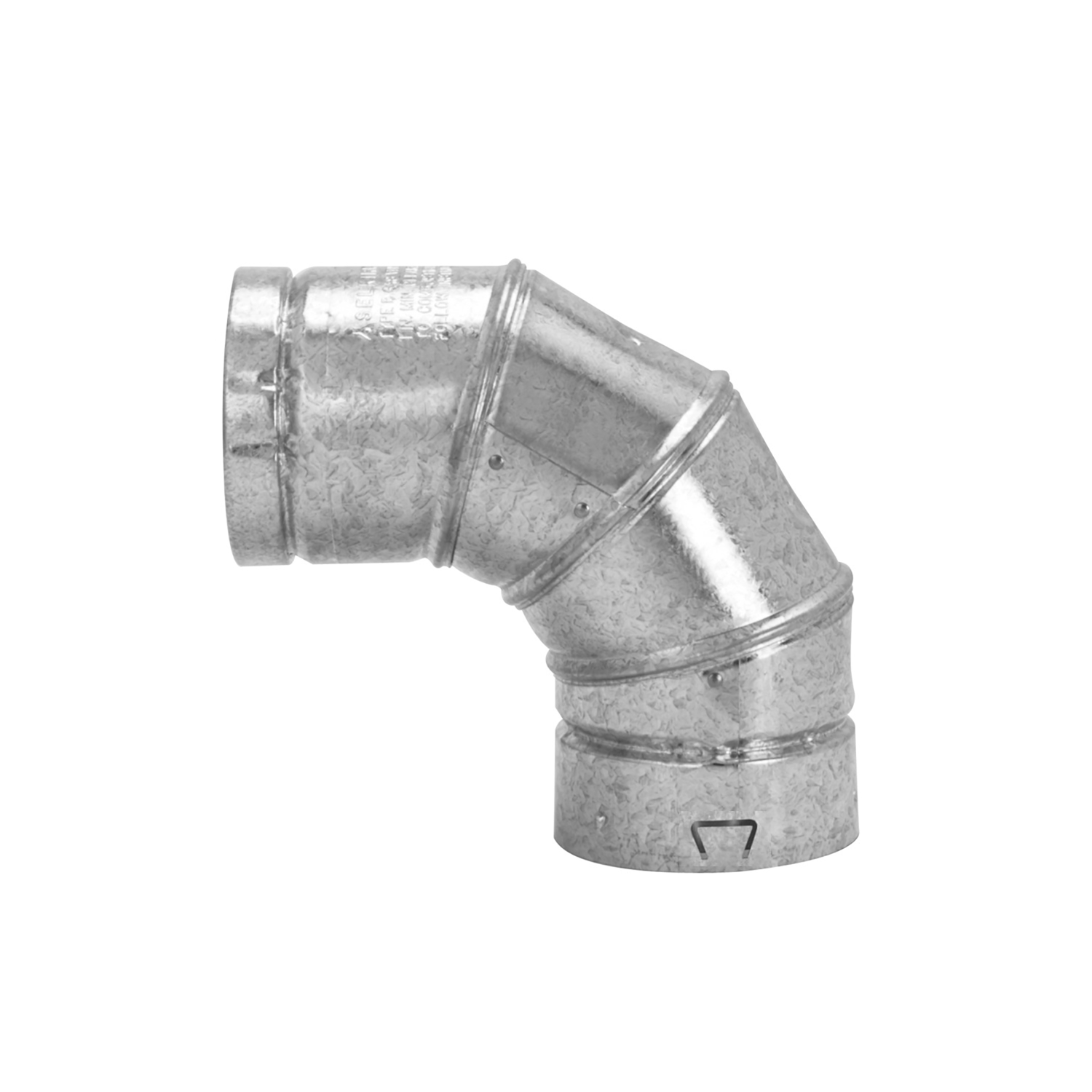 Selkirk Adjustable 90 deg Galvanized Steel Gas Vent Elbow - Jamoozus