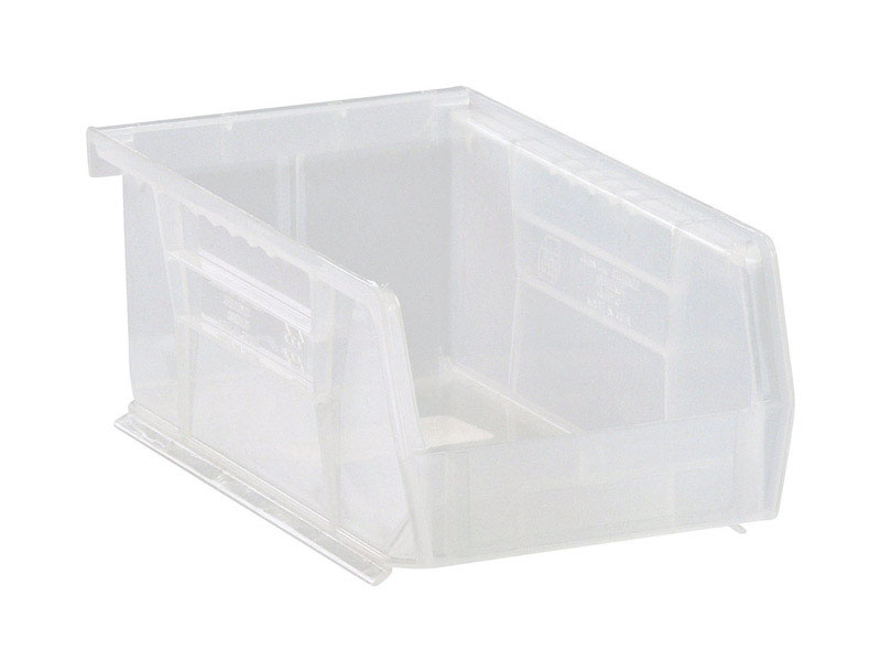 Quantum Storage 4-1/8 in. W X 3 in. H Storage Bin Plastic 1 compartments Clear - Jamoozus