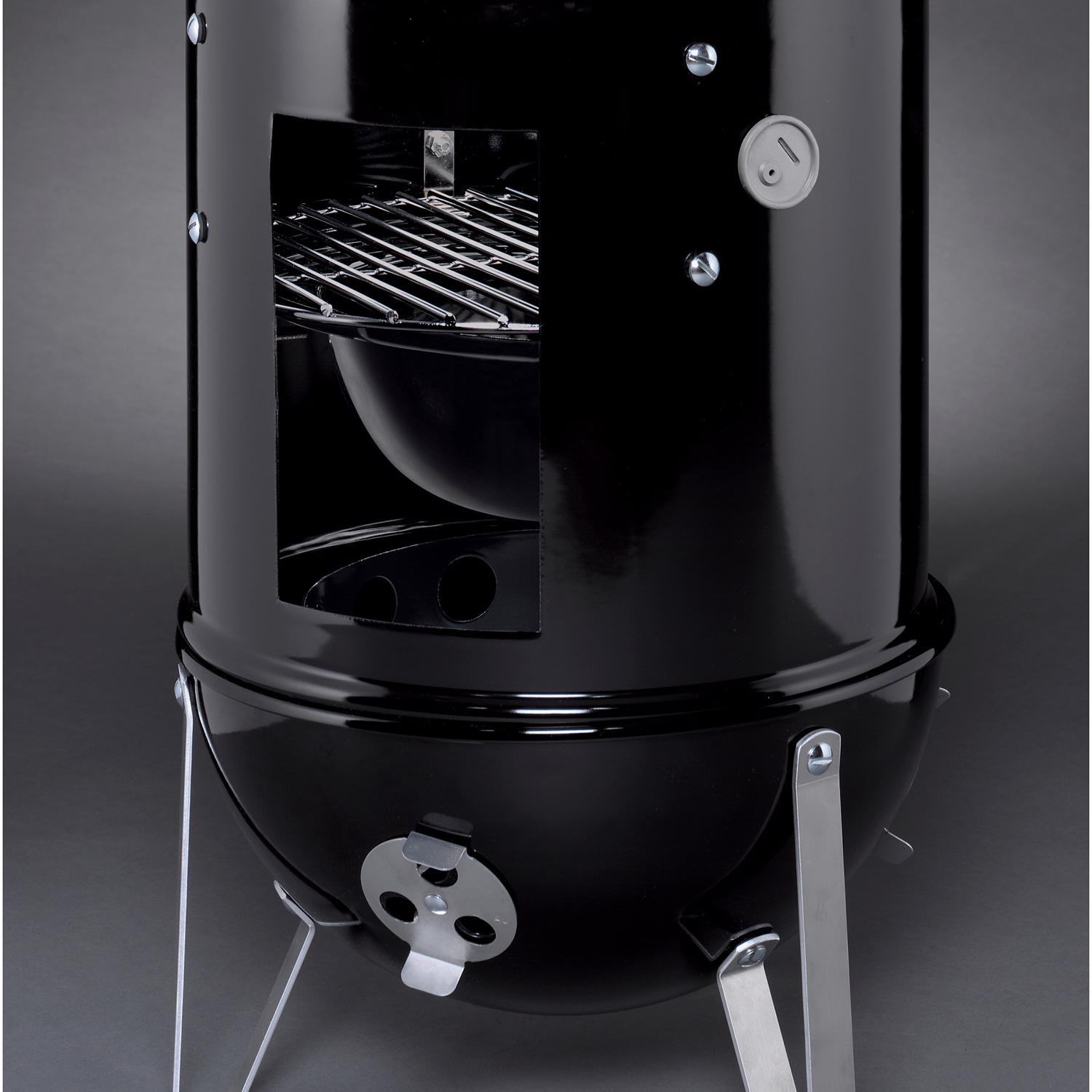 Weber Smokey Mountain Charcoal/Wood Bullet Smoker Black - Jamoozus
