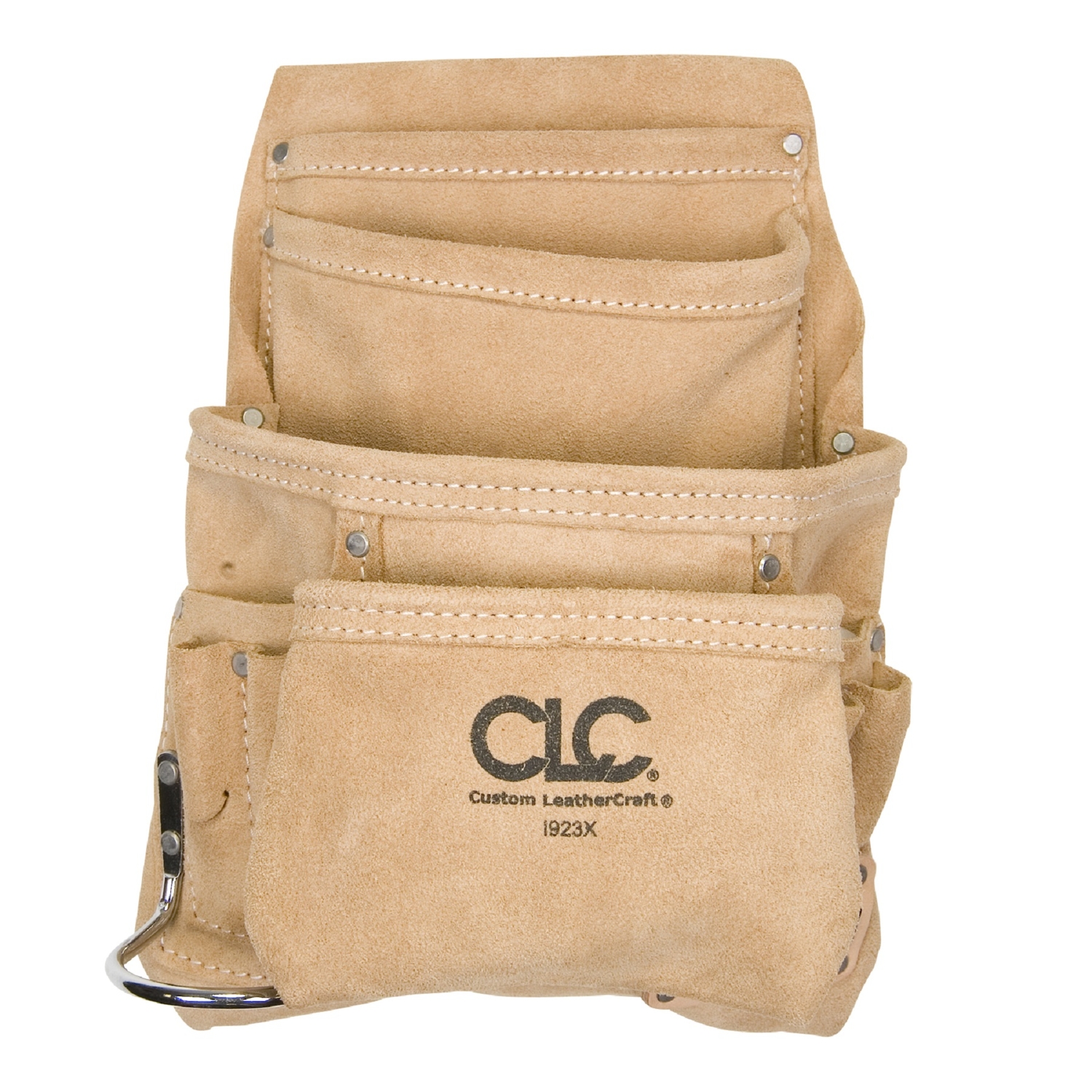 CLC 3 in. W X 11.5 in. H Suede Nail and Tool Pocket Apron 10 pocket Tan 1 pc - Jamoozus