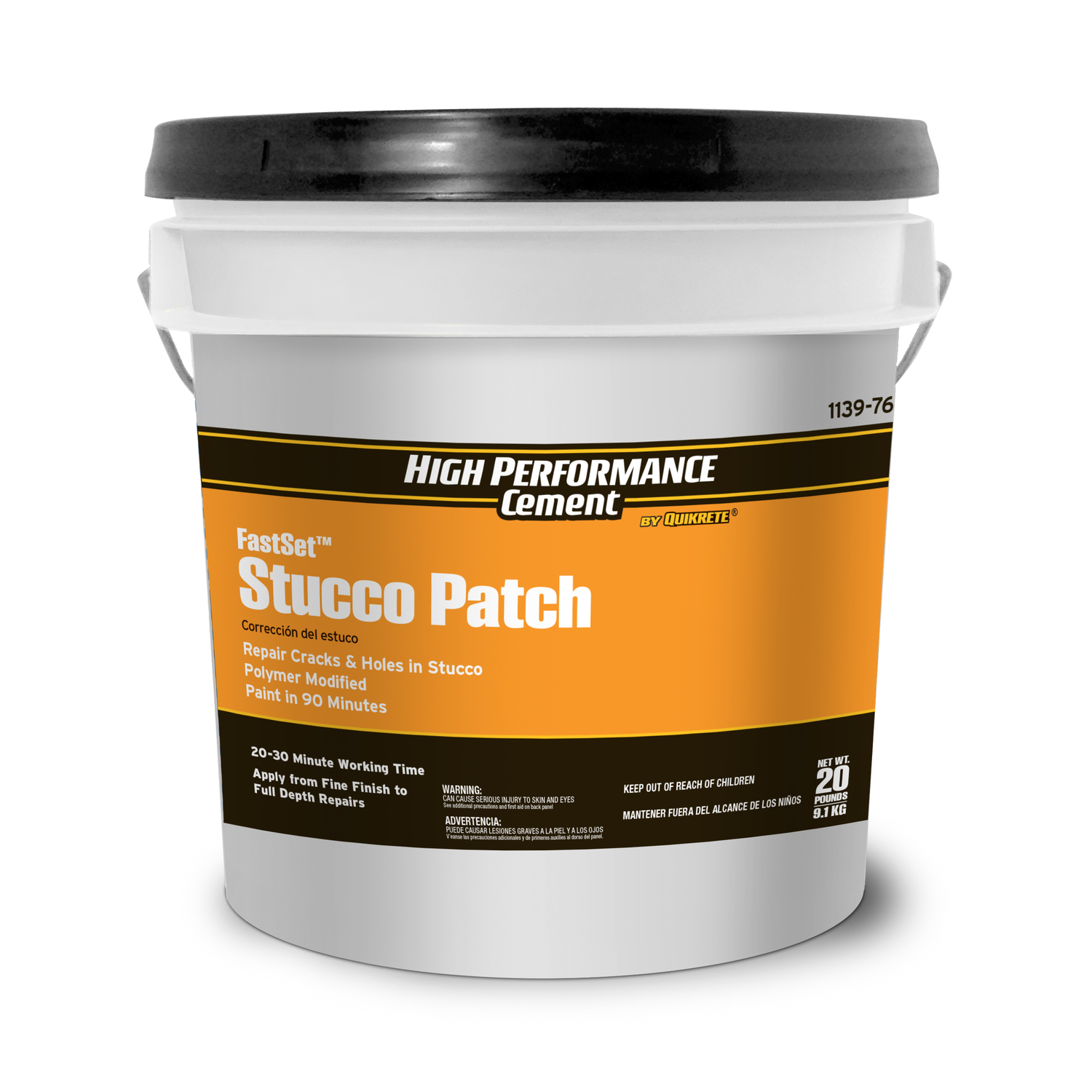 Quikrete FastSet 20 lb Indoor and Outdoor Stucco Patch - Jamoozus