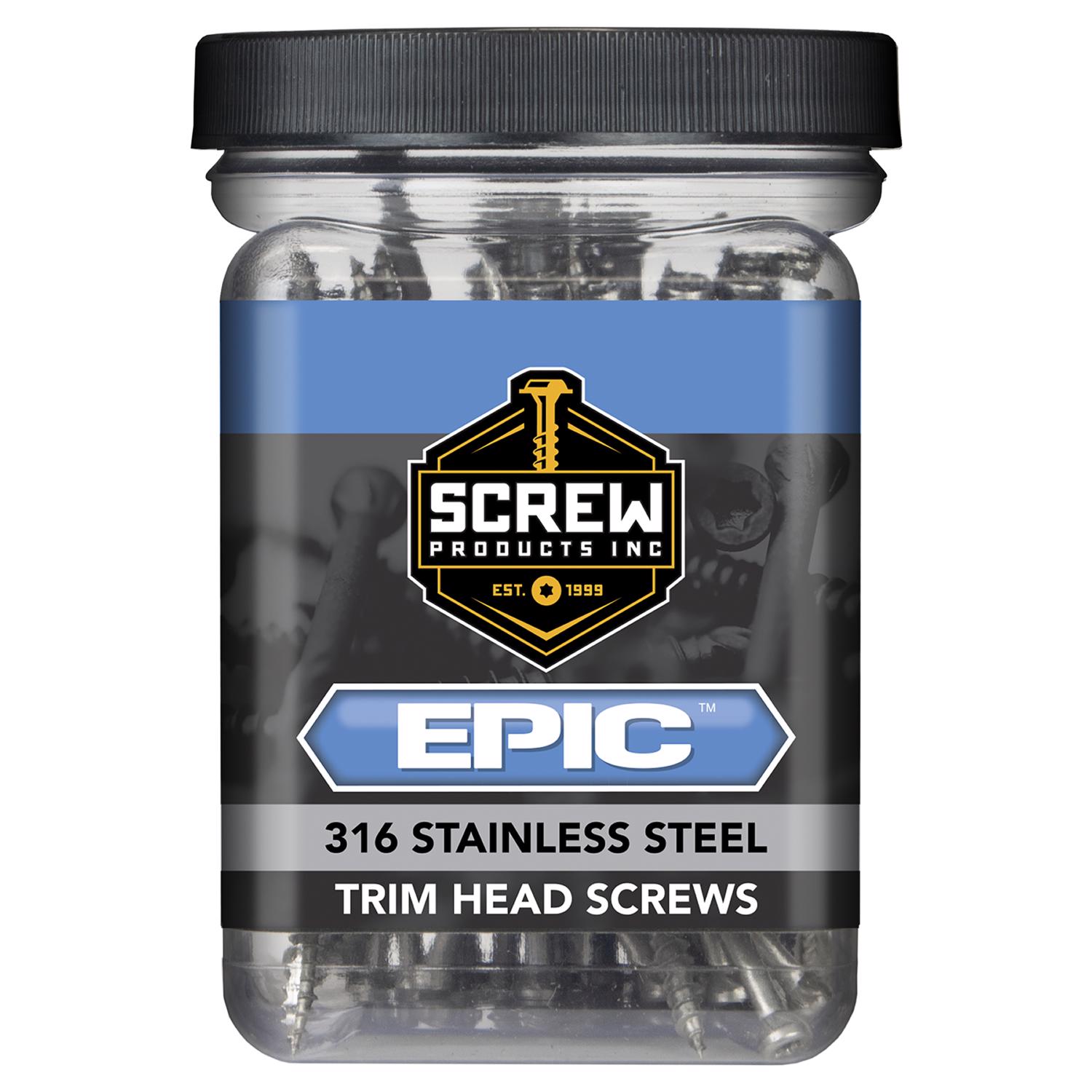 Screw Products EPIC No. 9 X 1.625 in. L Star Trim Screws 1 lb 148 pk - Jamoozus