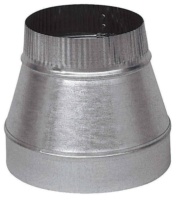 Imperial 6 in. D X 4 in. D Galvanized Steel Furnace Pipe Reducer - Jamoozus