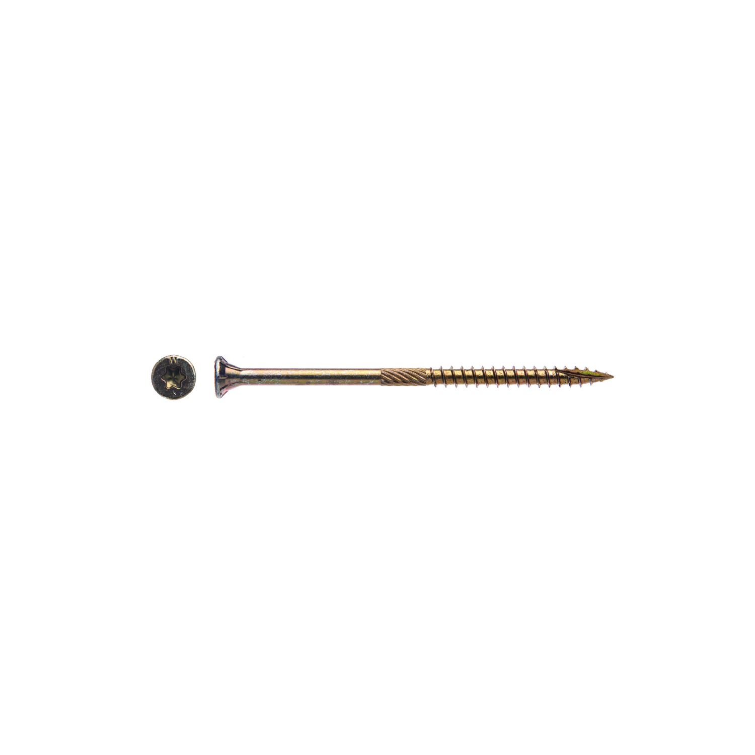 Big Timber No. 9 X 3-1/8 in. L Star Yellow Zinc Wood Screws 5 lb - Jamoozus