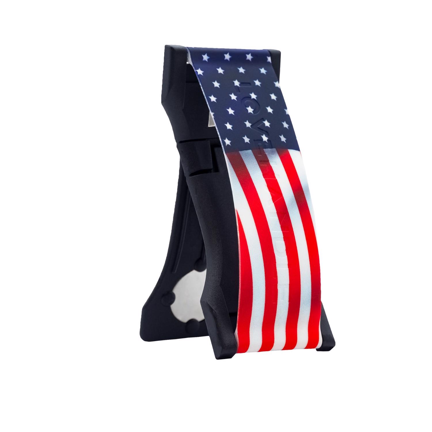 LoveHandle Blue/Red/White American Flag Cell Phone Grip For All Mobile Devices - Jamoozus
