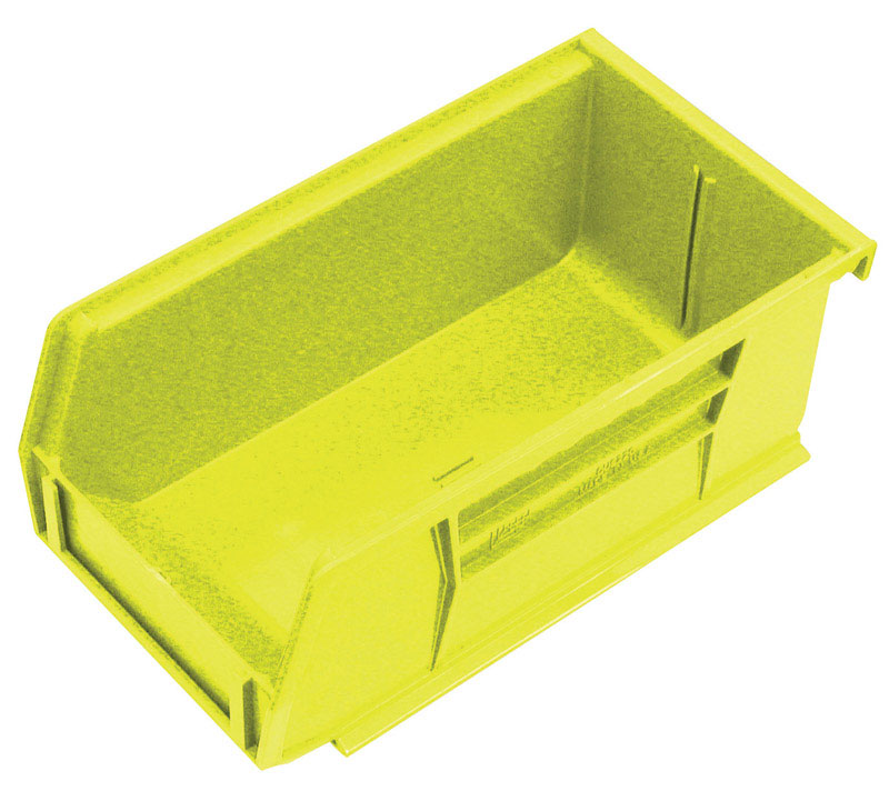 Quantum Storage 4-1/8 in. W X 2-13/16 in. H Storage Bin Polypropylene 1 compartments Yellow - Jamoozus