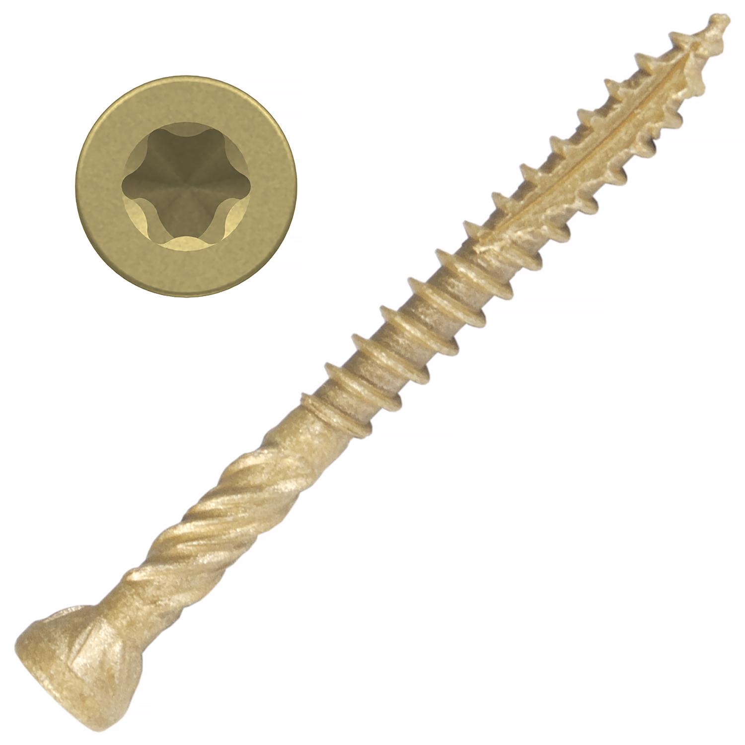 Screw Products EPIC No. 9 X 2 in. L Star Coated Trim Screws 5 lb 610 pk - Jamoozus
