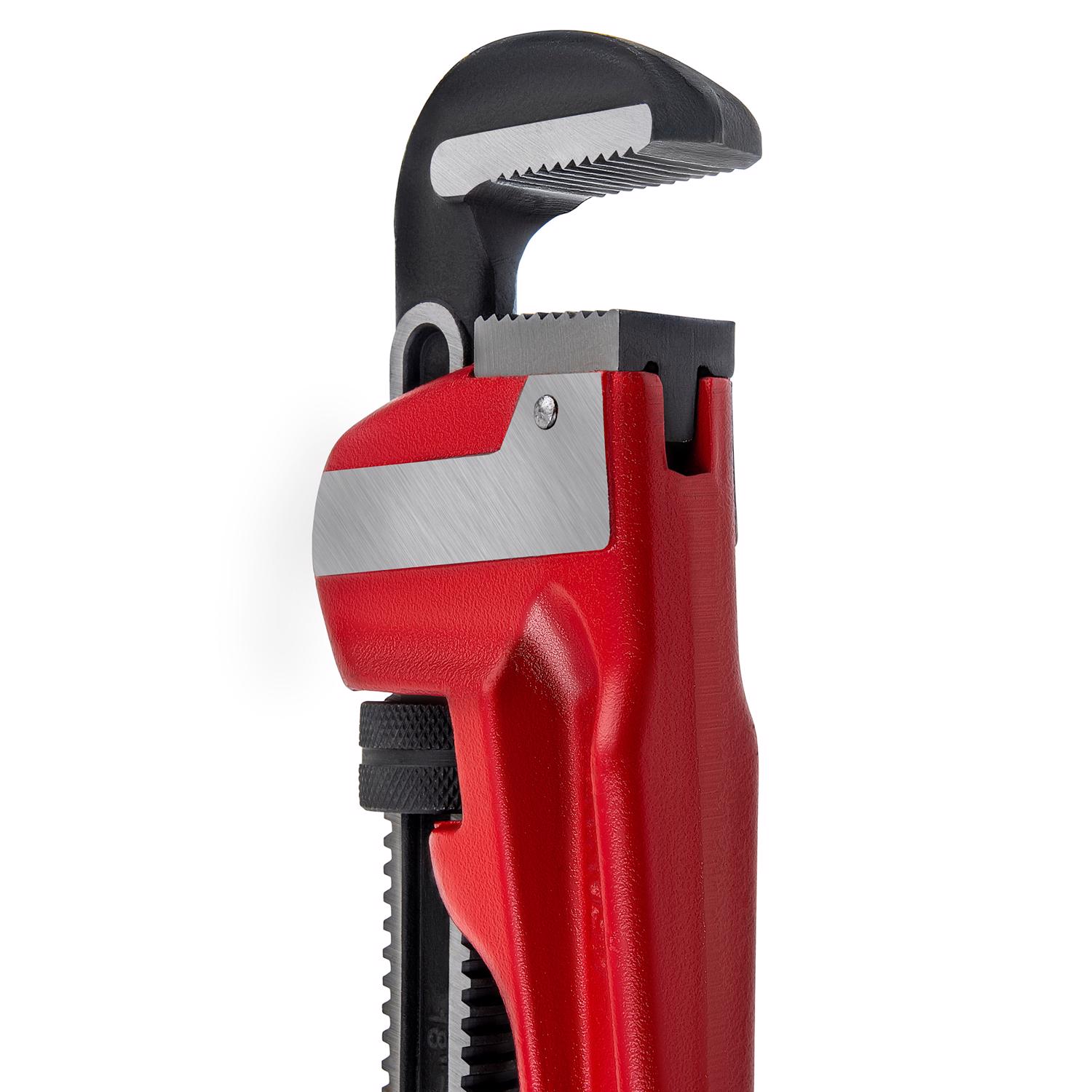 Superior Tool Pro-Line 2-1/2 in. Heavy Duty Pipe Wrench Red 1 pc - Jamoozus